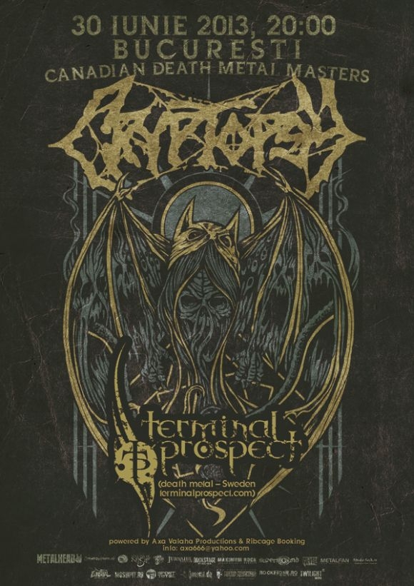 Concert Cryptopsy si Terminal Prospect in Romania